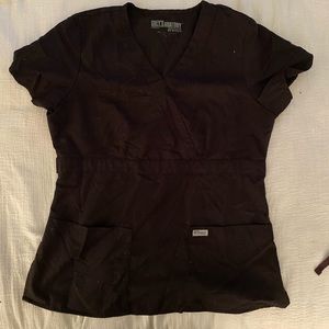 Black greys scrub set including bottoms